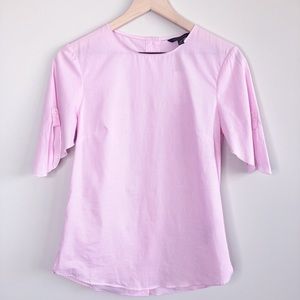 BANANA REPUBLIC Pink/White Striped Blouse